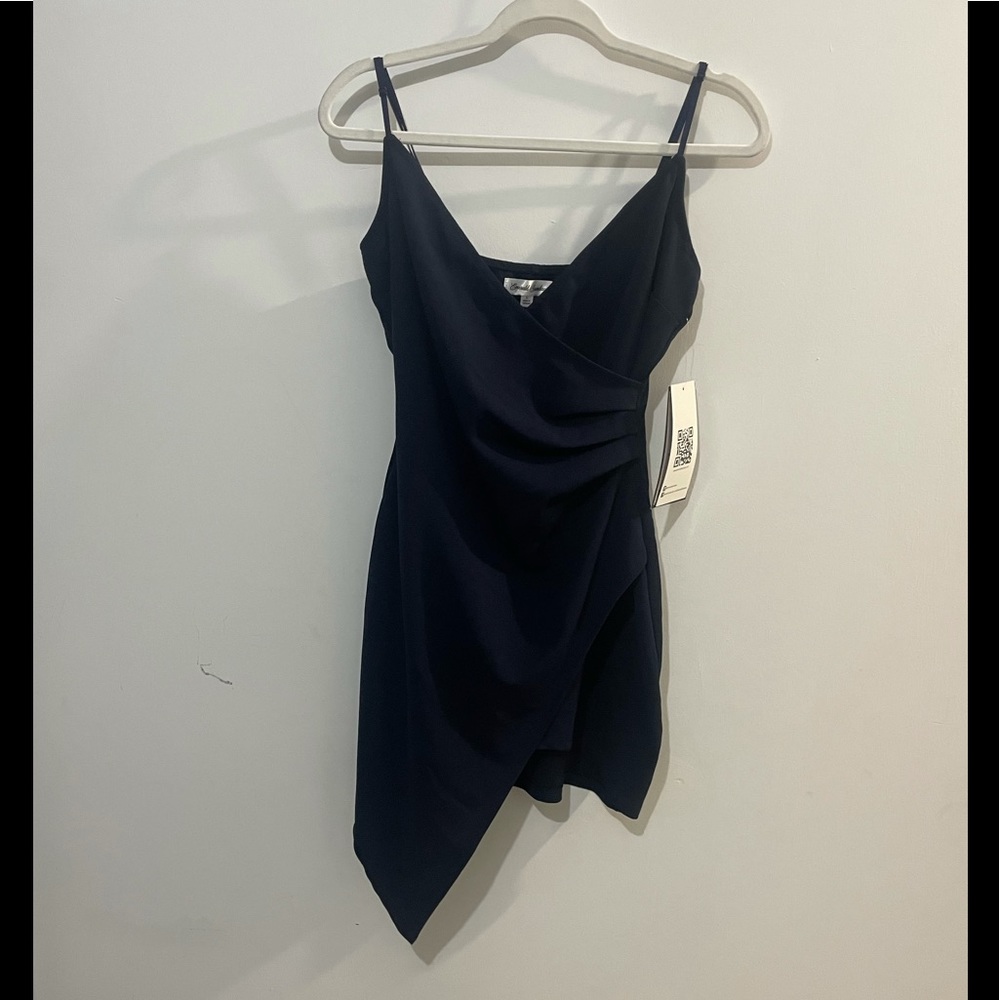 Asymmetrical Emerald Sundae short dress